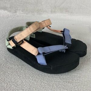 Teva Midform Original Universal Sandal Womens 6 Kids 5 Black Blue Multi